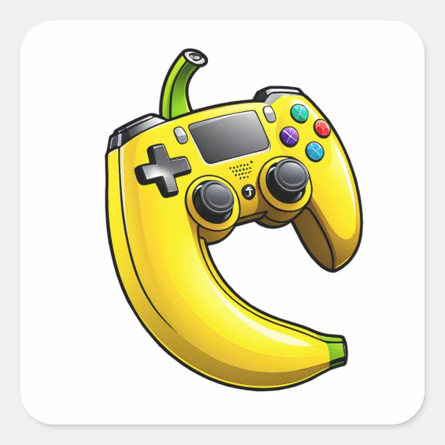 Adesivo Quadrado Banana Controlada 02 (Frente)