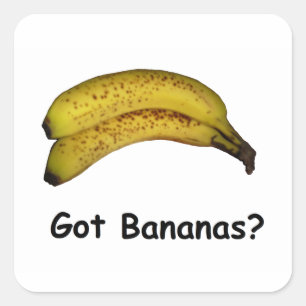 Adesivo Quadrado Bananas obtidas