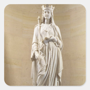 Adesivo Quadrado Banche de Castela (1188-1252) Rainha de França, 18