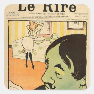 Adesivo Quadrado Banda desenhada