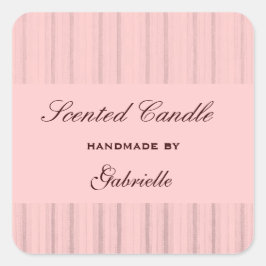 Adesivo Quadrado Banda rosada elegante e wimsical