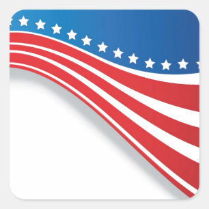 Adesivo Quadrado bandeira americana