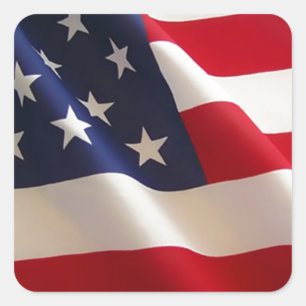 Adesivo Quadrado Bandeira Americana