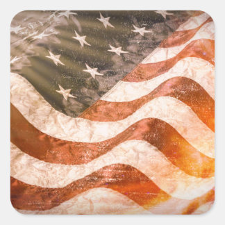 Adesivo Quadrado Bandeira Americana