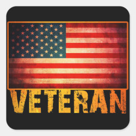 Adesivo Quadrado Bandeira Americana