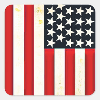 Adesivo Quadrado Bandeira Americana