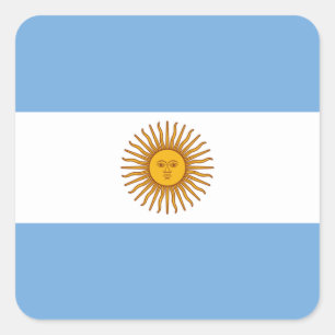 Adesivo Quadrado Bandeira: Argentina