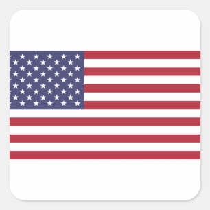 Adesivo Quadrado Bandeira bandeira americana dos Estados Unidos -