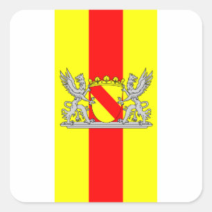 Adesivo Quadrado Bandeira banhada brasão Badisches