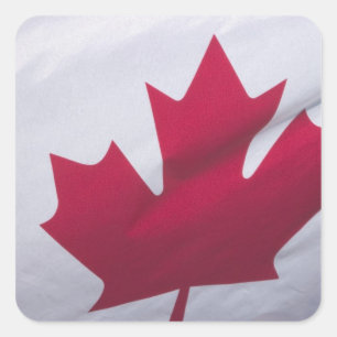 Adesivo Quadrado Bandeira Canadense.