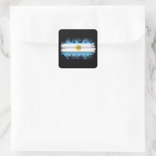 Adesivo Quadrado Bandeira da Argentina
