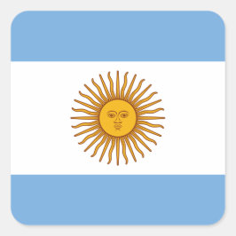 Adesivo Quadrado Bandeira da Argentina