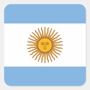 Adesivo Quadrado Bandeira da Argentina
