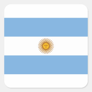 Adesivo Quadrado Bandeira da Argentina - Bandera da Argentina