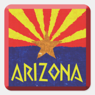 ADESIVO QUADRADO BANDEIRA DA ARIZONA