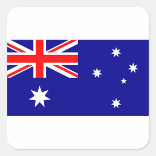 Adesivo Quadrado Bandeira da Austrália - Bandeira da Austrália