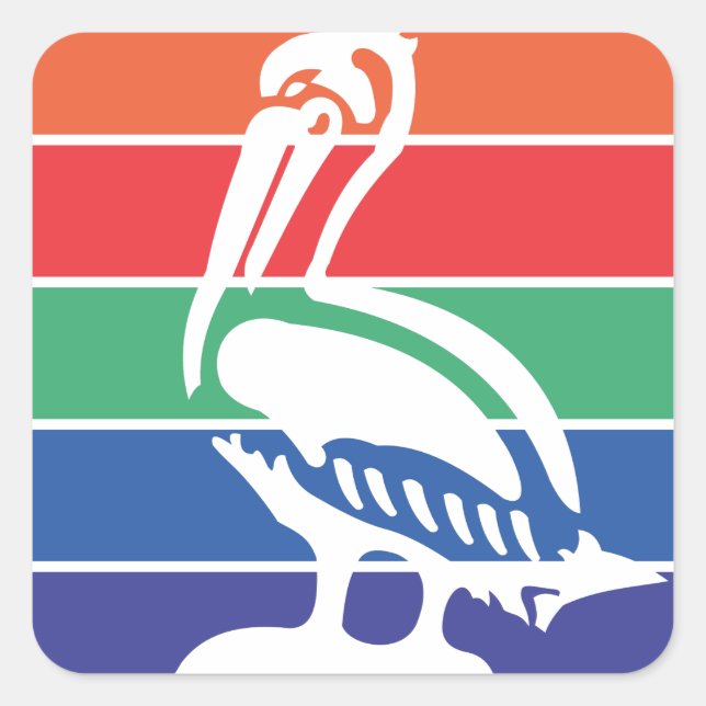 Adesivo Quadrado bandeira da cidade de santo Petersburgo (Frente)