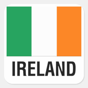 ADESIVO QUADRADO BANDEIRA DA IRLANDA