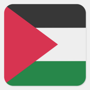 Adesivo Quadrado Bandeira da Palestina