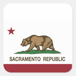 Adesivo Quadrado Bandeira da República de Sacramento