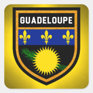Adesivo Quadrado Bandeira de Guadalupe