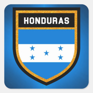 Adesivo Quadrado Bandeira de Honduras