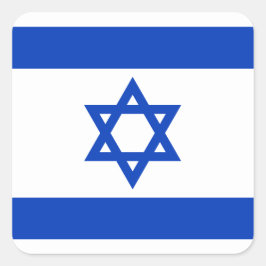 Adesivo Quadrado Bandeira de Israel