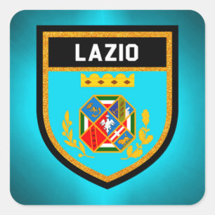 Adesivo Quadrado Bandeira de Lazio