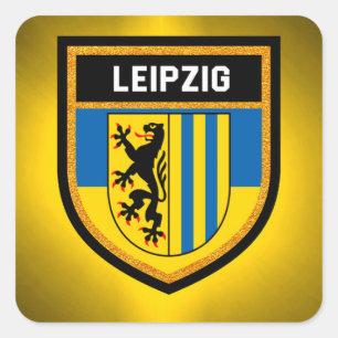 Adesivo Quadrado Bandeira de Leipzig