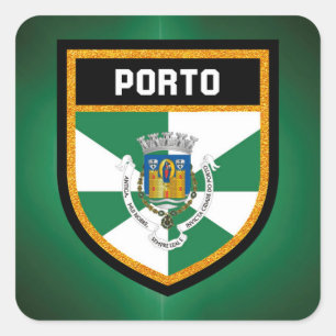 Adesivo Quadrado Bandeira de Porto