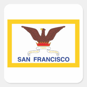 Adesivo Quadrado Bandeira de São Francisco