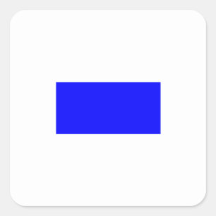 Adesivo Quadrado Bandeira de Sinalização Náutica - Letra S