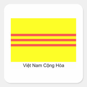 Adesivo Quadrado Bandeira de VNCH