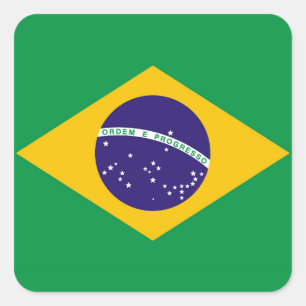 Adesivo Quadrado Bandeira do Brasil Bandeira do Brasil
