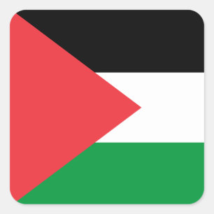Adesivo Quadrado bandeira do Estado Palestino