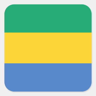 Adesivo Quadrado Bandeira do Gabão, Bandeira do Gabão
