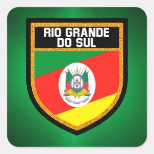 Adesivo Quadrado Bandeira do Rio Grande do Sul