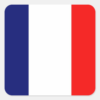 Adesivo Quadrado Bandeira francesa