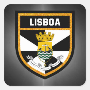 Adesivo Quadrado Bandeira Lisboa