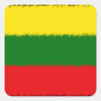 Adesivo Quadrado Bandeira lituana