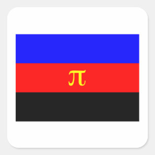 ADESIVO QUADRADO BANDEIRA OFICIAL DO ORGULHO DE POLYAMORY - .PNG