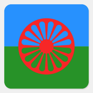 Adesivo Quadrado Bandeira oficial romanichel