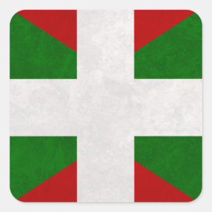 Adesivo Quadrado Bandeira Pays Basque Euskadi