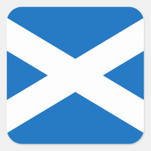 Adesivo Quadrado Bandeira Saltire de Scotland