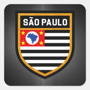 Adesivo Quadrado Bandeira São Paulo