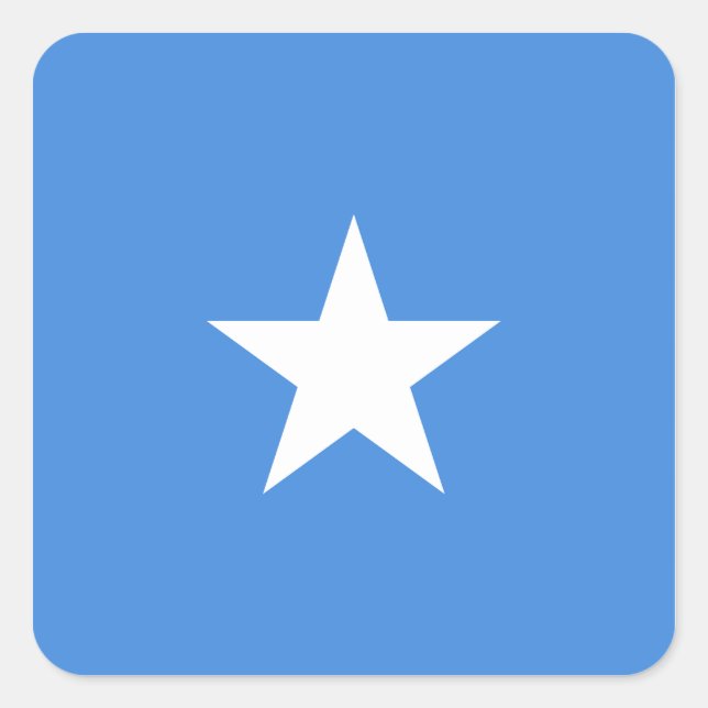 Adesivo Quadrado Bandeira Somali (Frente)