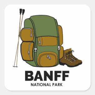 Adesivo Quadrado Banff National Park