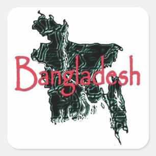 Adesivo Quadrado Bangladesh