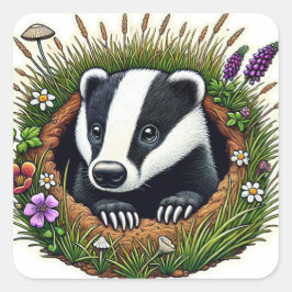 Adesivo Quadrado Banheira europeia castanha riscada