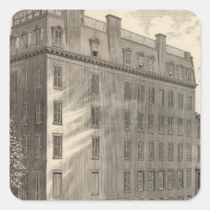 Adesivo Quadrado Banhos turcos e romanos da avenida de Lexington